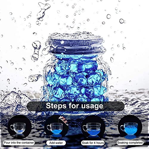 Chermory Water Balls Beads Refill Ammo (7-8Mm 2 Pack-70,000 Per Pack)–Water Bullets Beads For Water Blaster Gun Toys, Non-Toxic Water-Based Balls Bullet (Blue & Orange, 7-8Mm 140,000Pcs) #TOP4