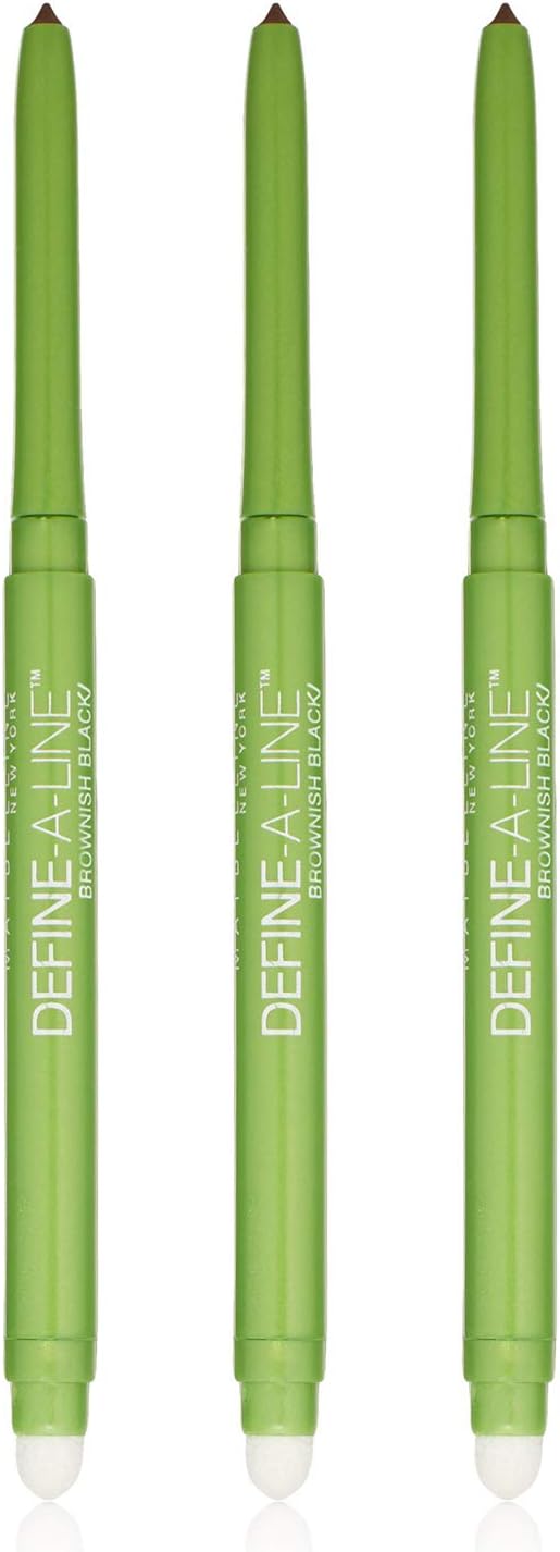 Maybelline New York Define-A-Line Eyeliner, Brownish Black, 0.01 fl. oz. - 3 Pack