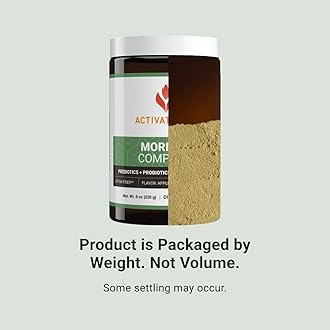 ACTIVATEDYOU Morning Complete Daily Wellness Greens Superfood Drink Mix for Gut Health w/Prebiotics, Probiotics, Antioxidants, Green Superfoods, 10 Billion CFUs, 30 Servings (Apple Cinnamon)