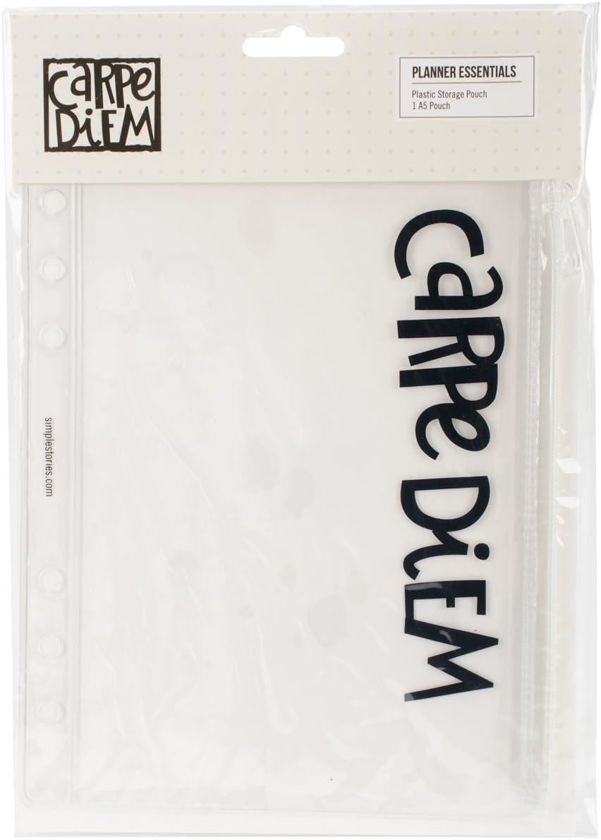 Carpe Diem Planner Essentials Plastic Storage Pouch