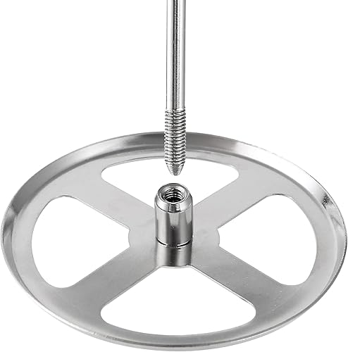 Miniatura 5 de Placa base de repuesto para prensa francesa con tuerca fijada permanentemente y tuerca extraíble para prensa de café de 50 onzas