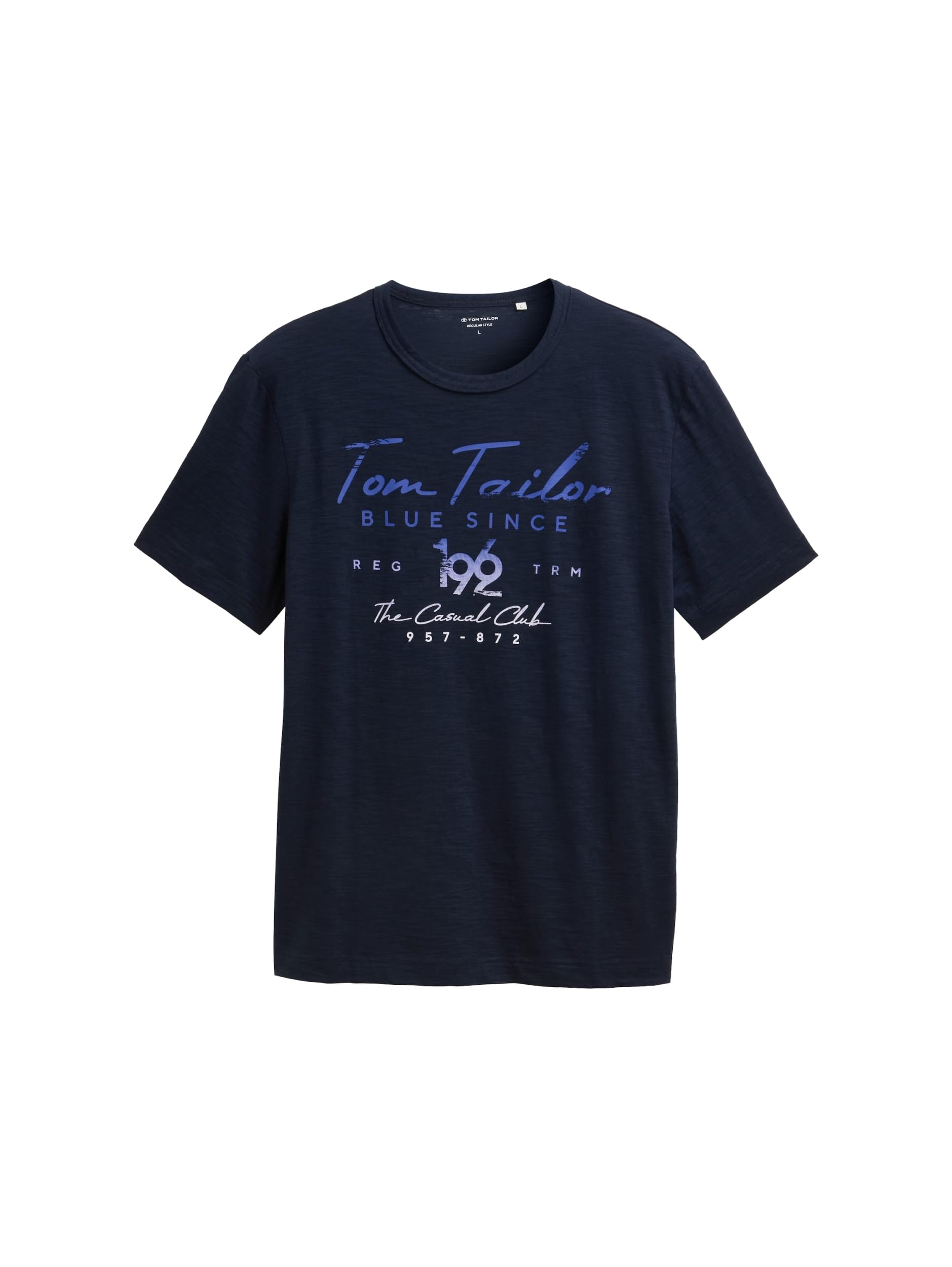 TOM TAILOR Men's T-Shirt, 10668 - Sky Captain Blue, XS