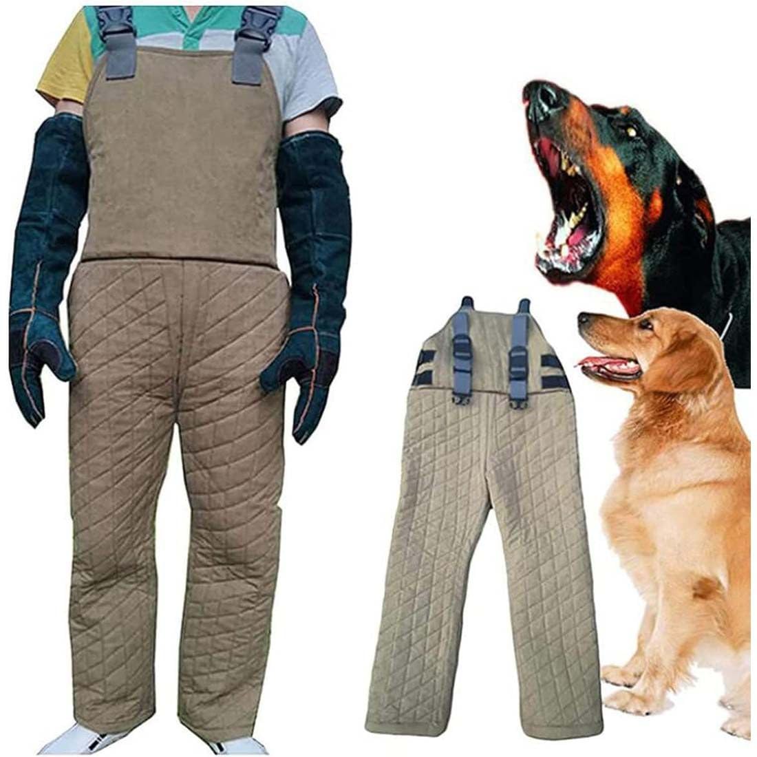 Large Body Protection Police Dogs Training Bite Suit Jacket, Anti-Dog Bite Jumpsuit, Training Dogs Bite to Strengthen Safety Clothing, Stray Dog ​​Rescue Work Clothes