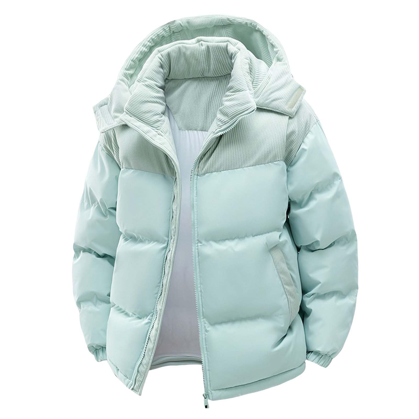 Abrigos de plumas hombre para invierno informal con capucha regular 5