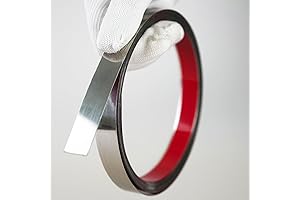 Cinta metálica decorativa autoadhesiva: molduras de acero inoxidable flexibles para paredes, chimeneas,...