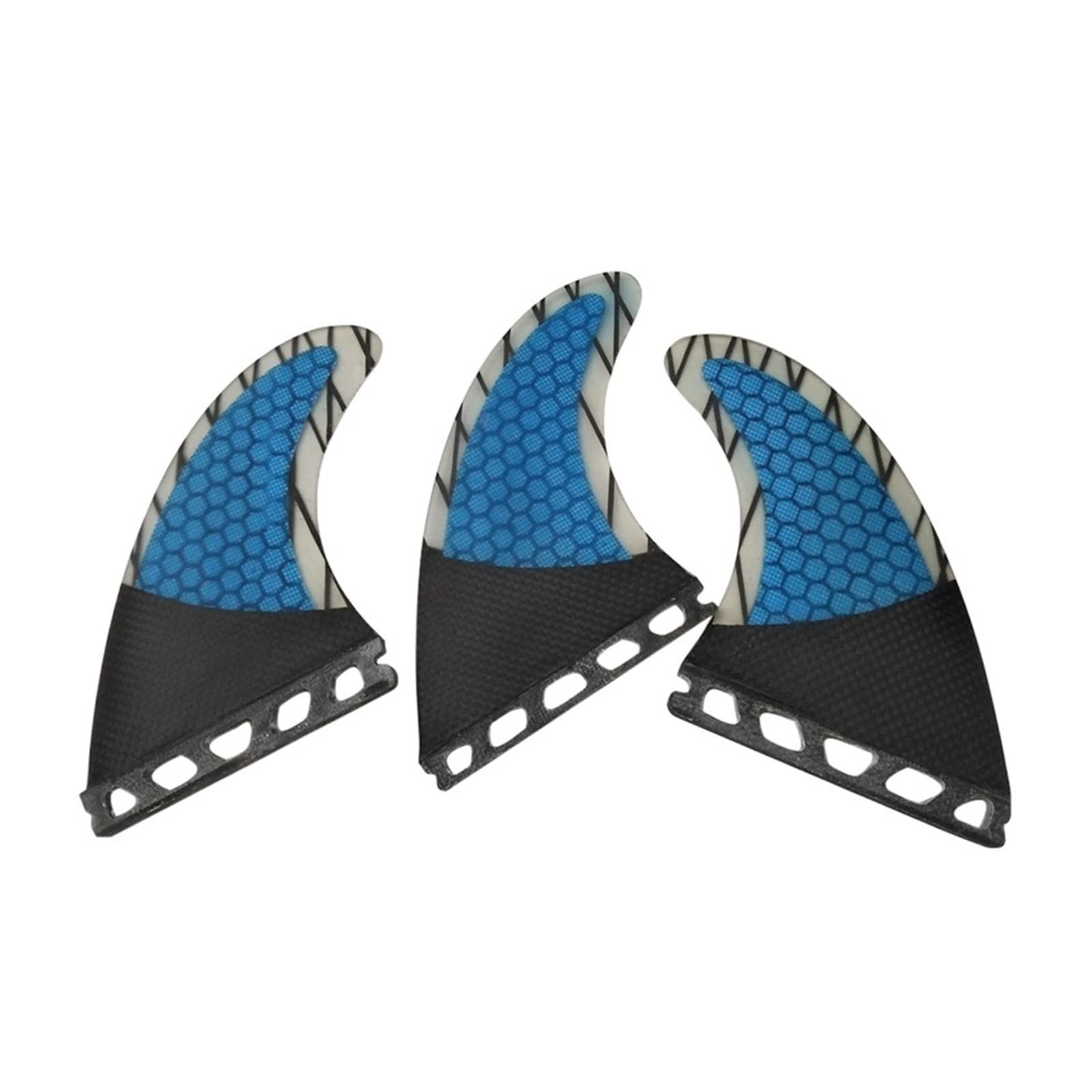 Fibre de carbone pour dérive de surf rigide en nid d'abeille bleu L