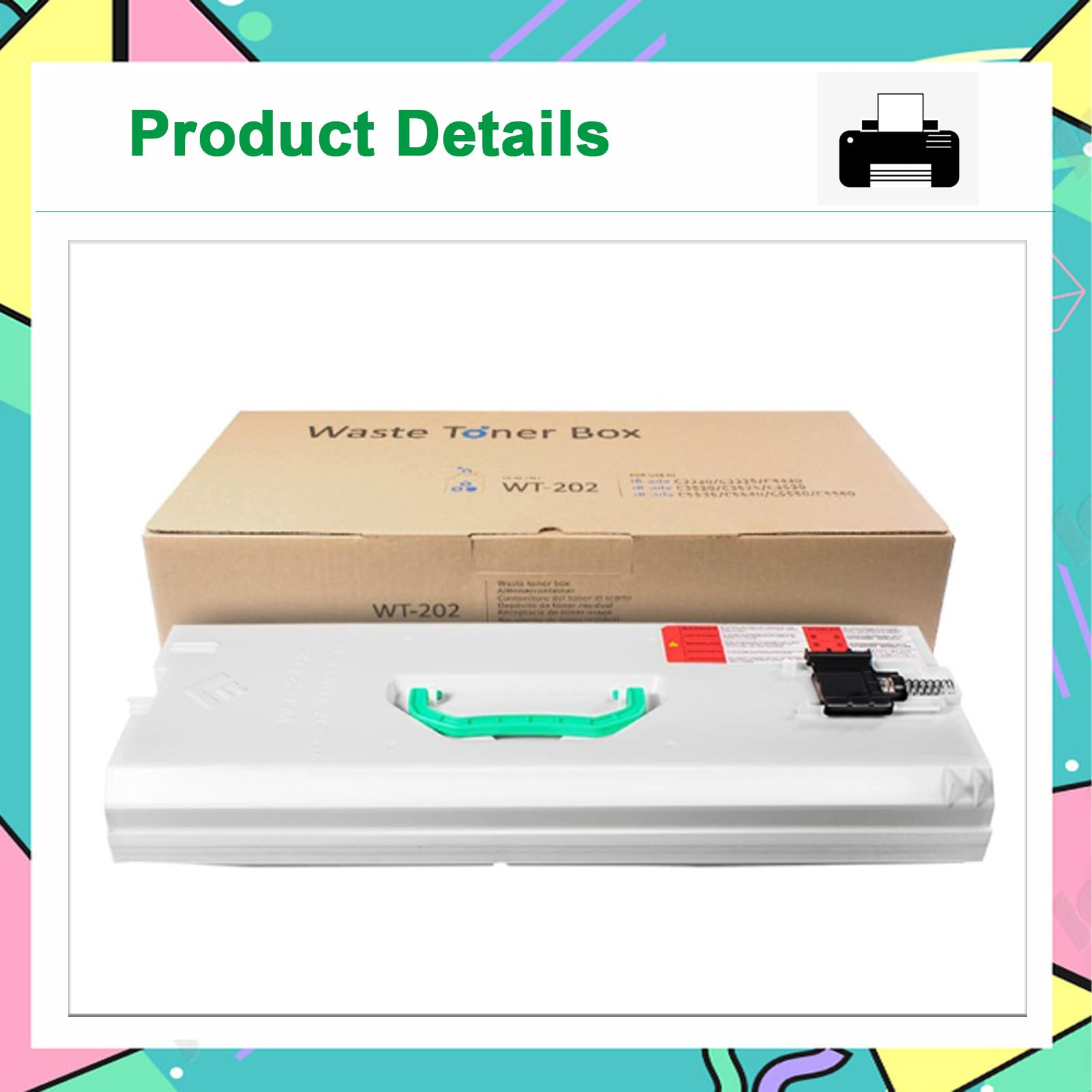 Compatibile Per Canon WT-202 WT202 FM1-A606-000 Scatola Toner Di Scarto, Per ImageRUNNER ADVANCE C3020 C3025 C3120L C3125 C3530 C3720 C3725 C3730 C3222L C3130 C3330 1-pack