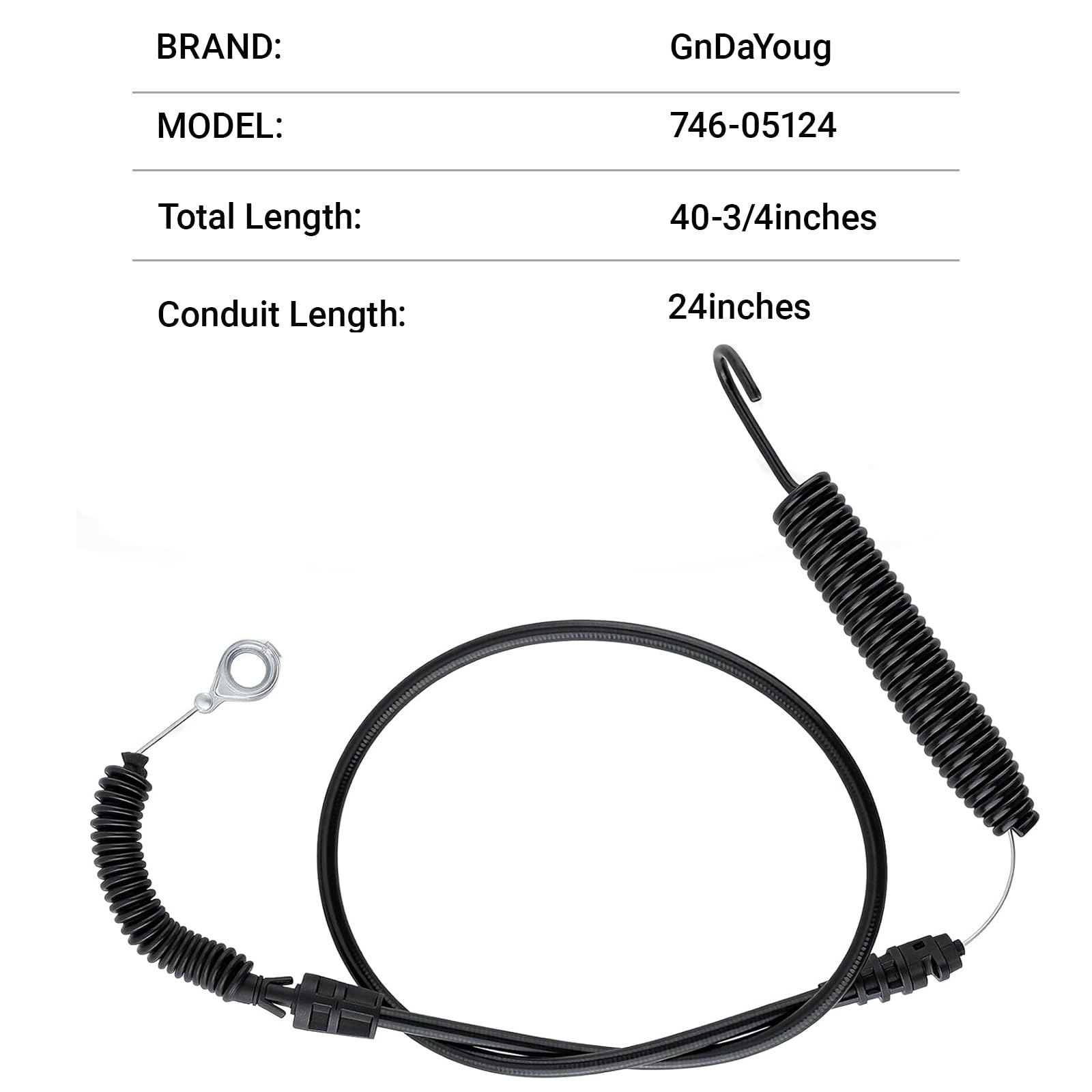 946-05124A Blade Engagement Cable For Troy-Bilt, Bronco
