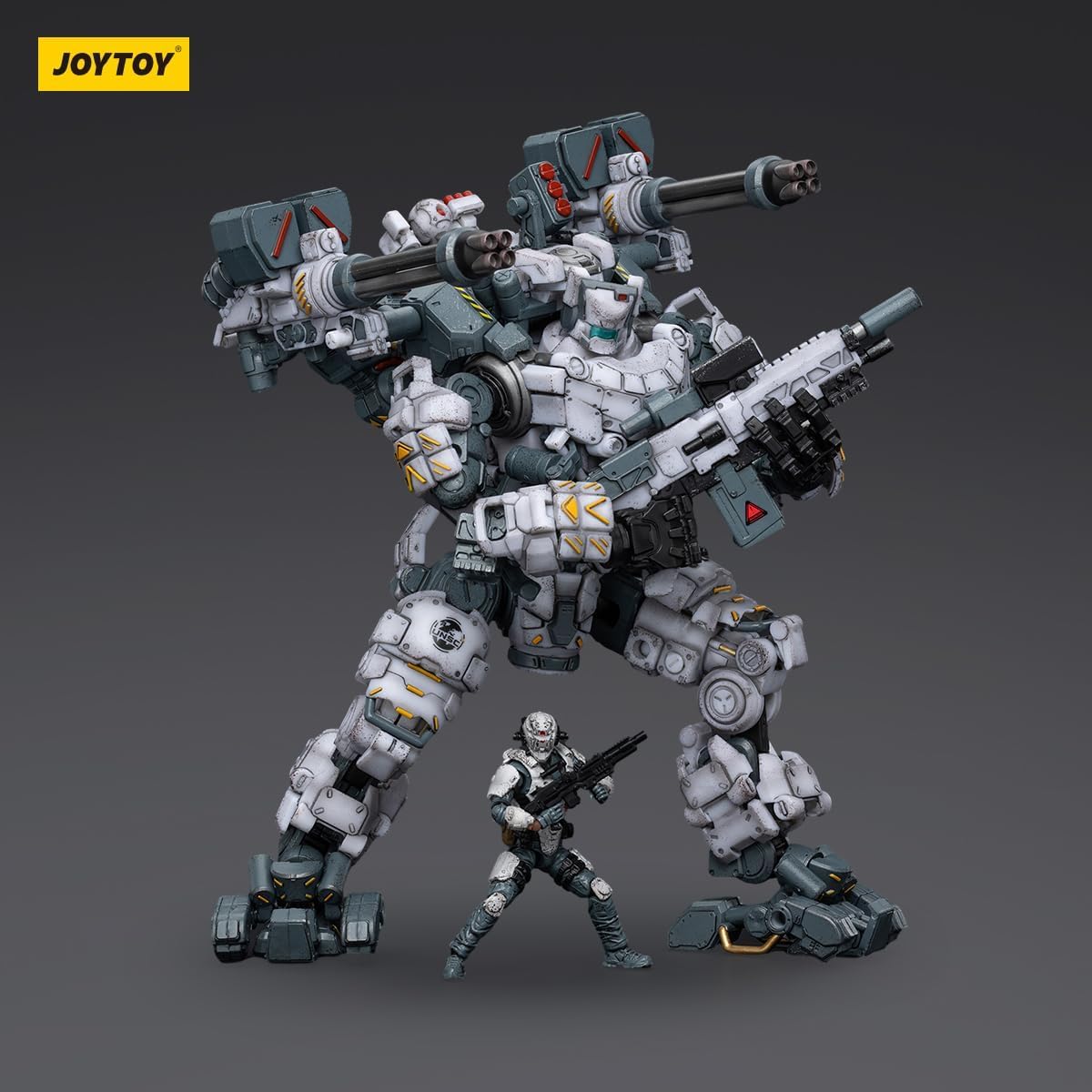 JOYTOY 1/25 H22CM Action Figures Steel Bone SNOW Mecha Robot Armor
