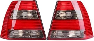 Compatible with VW Jetta MK4 GLI sedan, 1999-2007 US version, rear bumper, taillights, brake light housing, bulb free automotive accessories(Grey 1 Pair)