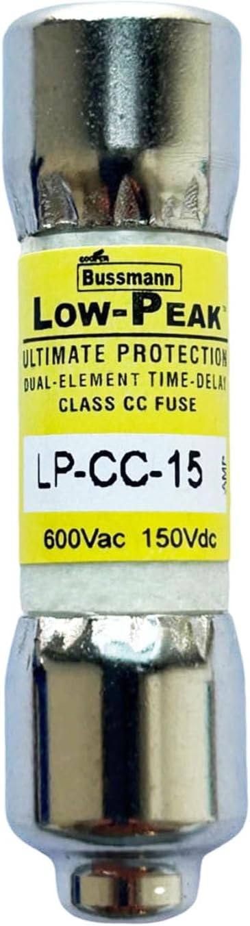 OEM LP-CC-15 LP-CC-15A LP-CC 15A 600Vac Time Delay Fuse, Pack of 10