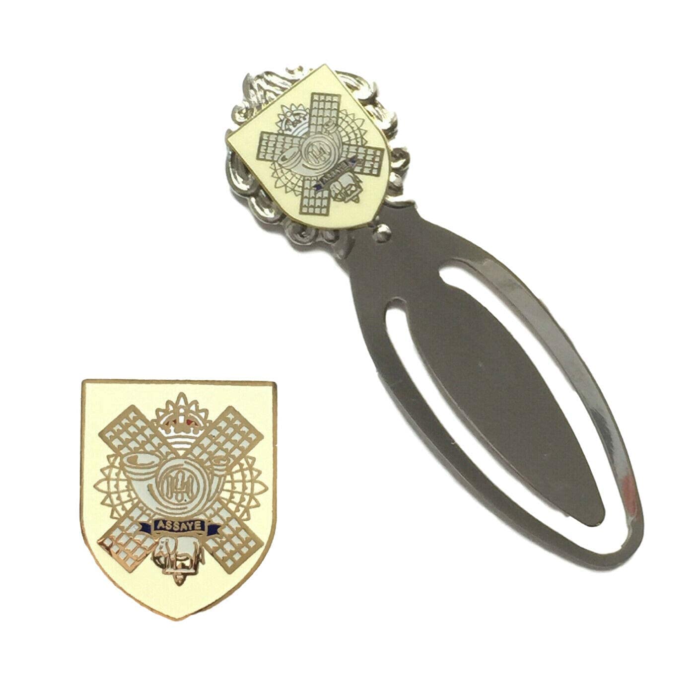 Smartbadge® Highland Light Infantry Badge & Highland Light Infantry Military Bookmark- M057+ 59mm Button Badge