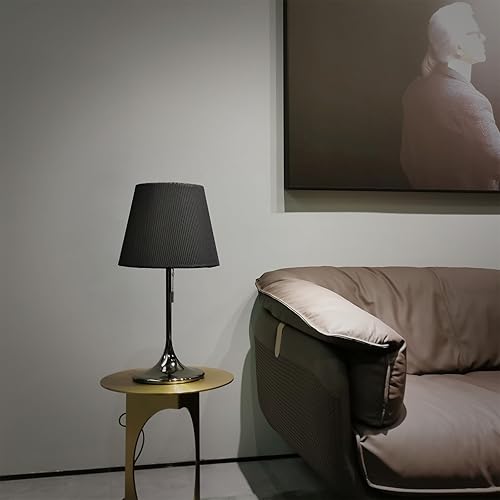 Miniatura 7 de Juego de 2 pantallas de lámpara extraíbles y lavables de tela para lámparas de mesa, lámparas de pie, pantalla mediana de araña 7.1 pulgadas