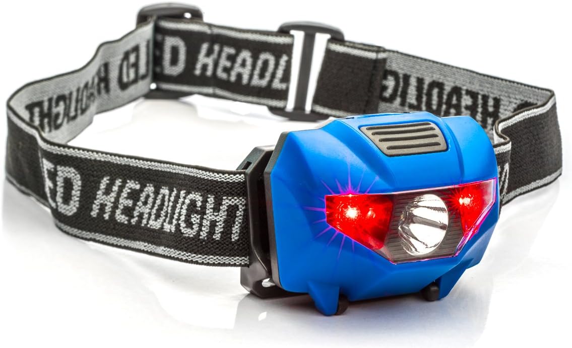 SE 150 Lumens Spotlight Headlamp with 4-Stage Switch (Blue) - FL8272BL-3W