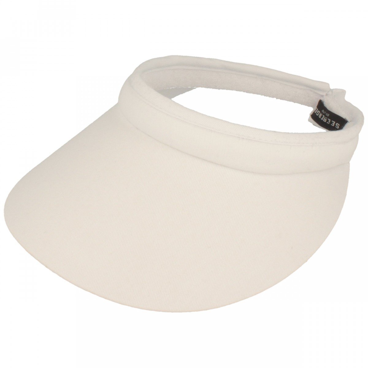 Seeberger Azalee Women’s Visor, Cotton Sun Visor, Sun Protection, beach visor - White - One size