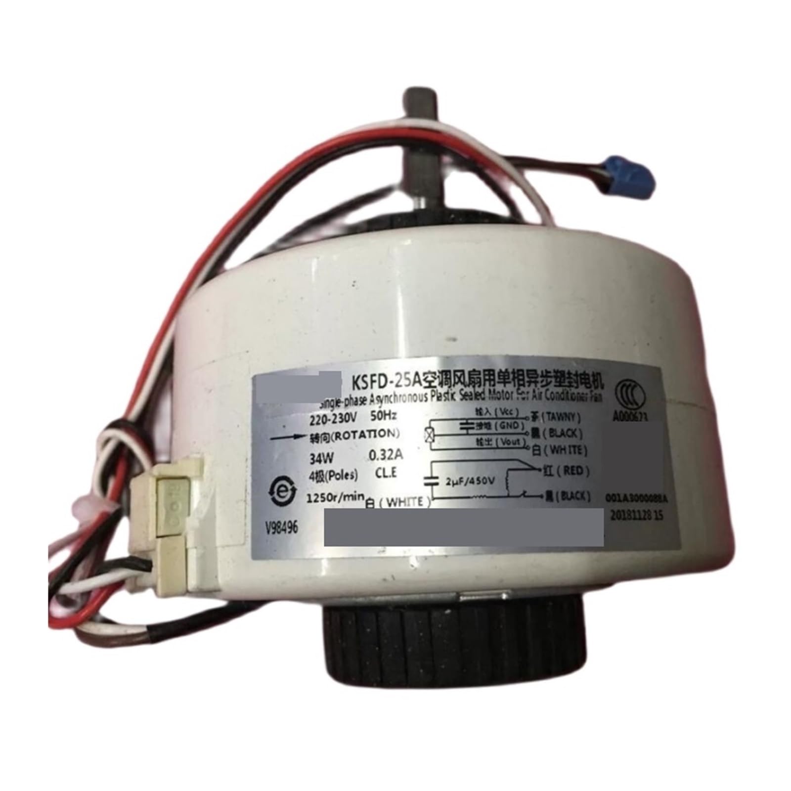 Hhbfaicai99l One Color Air Conditioner Inner Machine Motor Ksfd-25A 001A3000088a