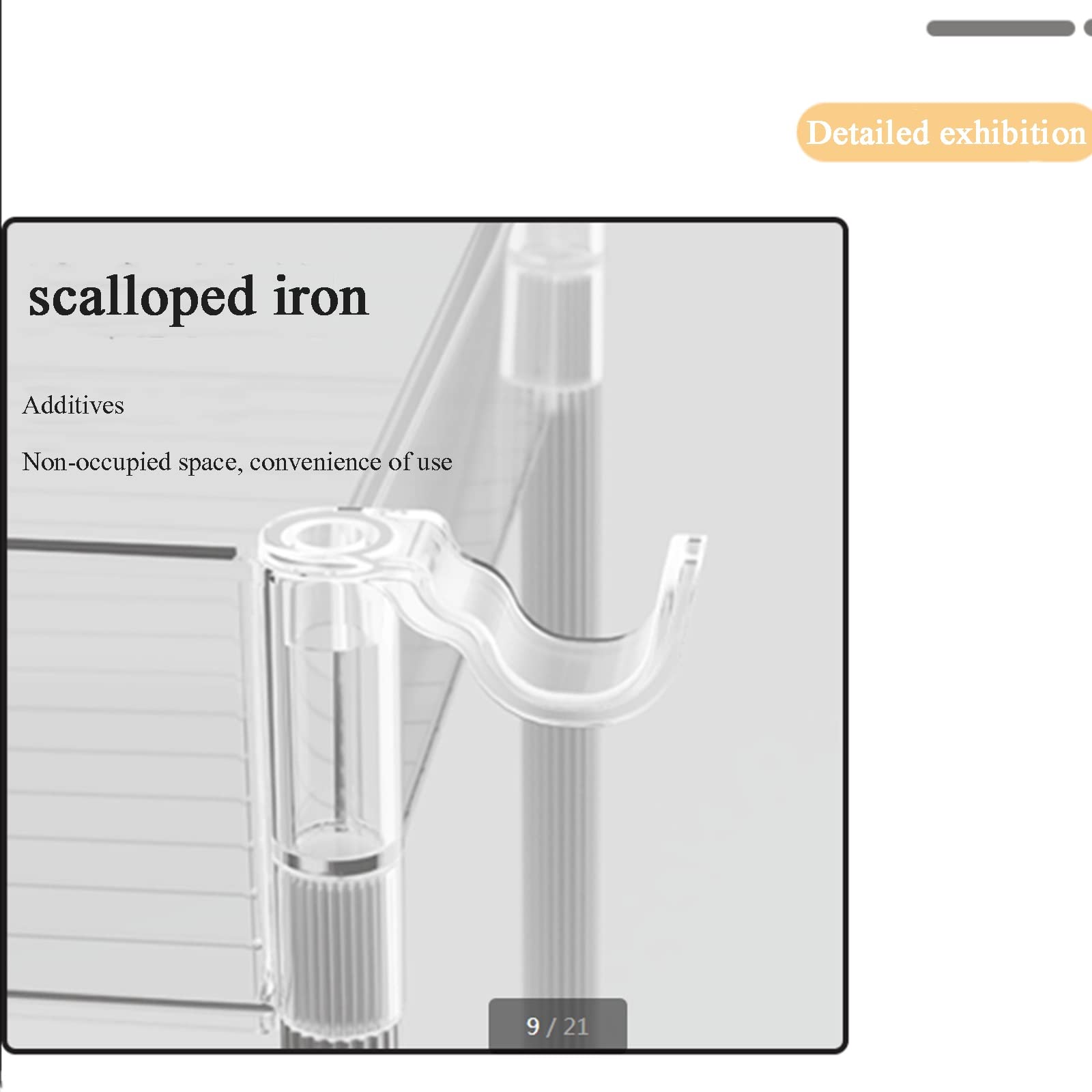 SDdPulse Mensola trasparente impilabile, bianco trasparente, per cucina, dispensa, lavanderia, bagno, armadio, può essere utilizzato per riporre in piccoli spazi (trasparente, 27 x 27 x 90 cm)