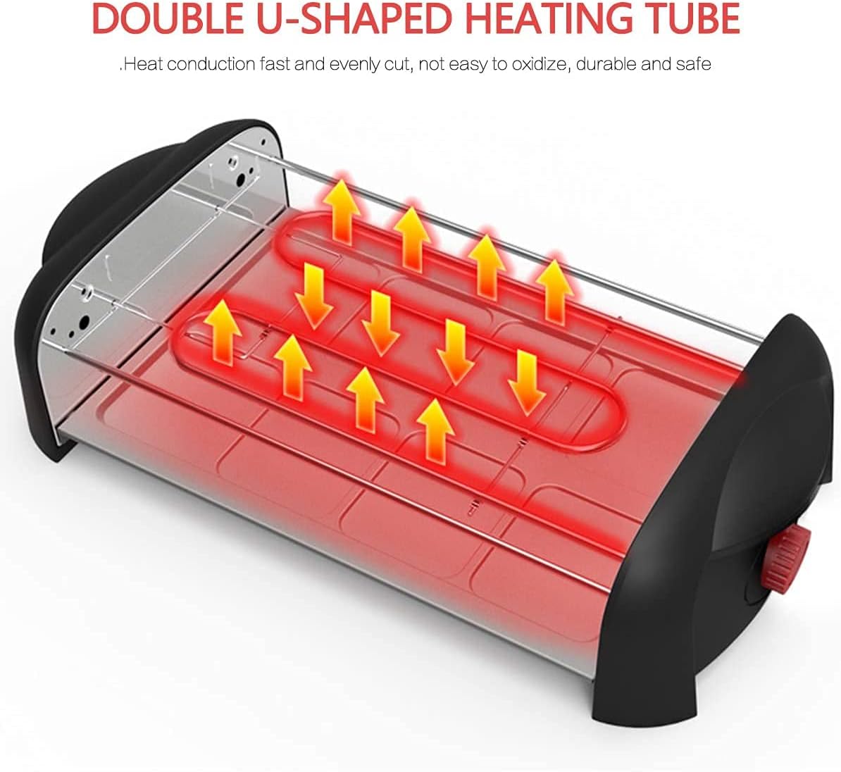 BBQ Smokeless Grill Raclette Grill Smokeless Party Grill Electric BBQ Grill with Non-Stick Grilling Surface, 1200W Temperature Control, Dishwasher Safe, Serve the whole family