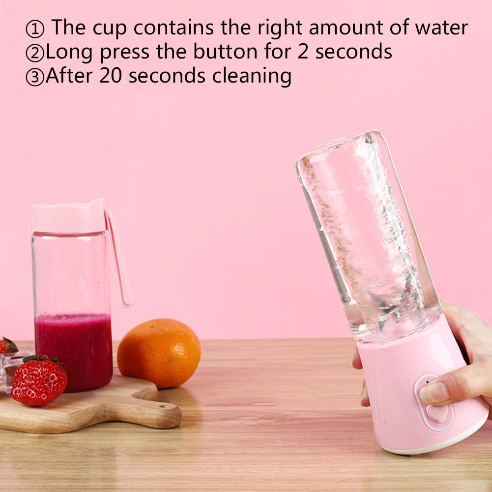 Frullatore Personale Per Smoothie Mini Frullatore Smoothies Maker Portatile Frullatore Juicer Mixer Per Milkshake, Ghiaccio, Frutta E Verdura Con Bottiglie Tritan 320 Ml Nessun BPA ( Size : 2 battery