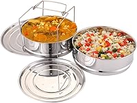 Vista 2 de Aozita Stackable Steamer Insert Pans with Sling for Instant Pot Accessories 6/8 qt - Pot in Pot, Baking, Casseroles, Lasagna Pans, Food Steamer for