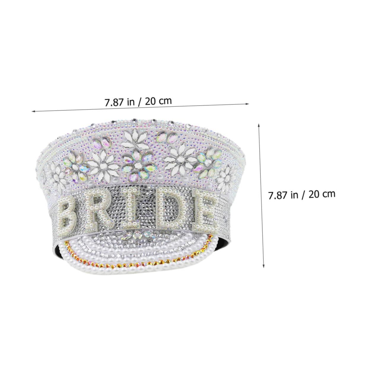 Cabilock Sombrero De Para Novia Despedida De Soltera Bodas Accesorios De Fotografía Sombrero De Playa Regalos De Novia