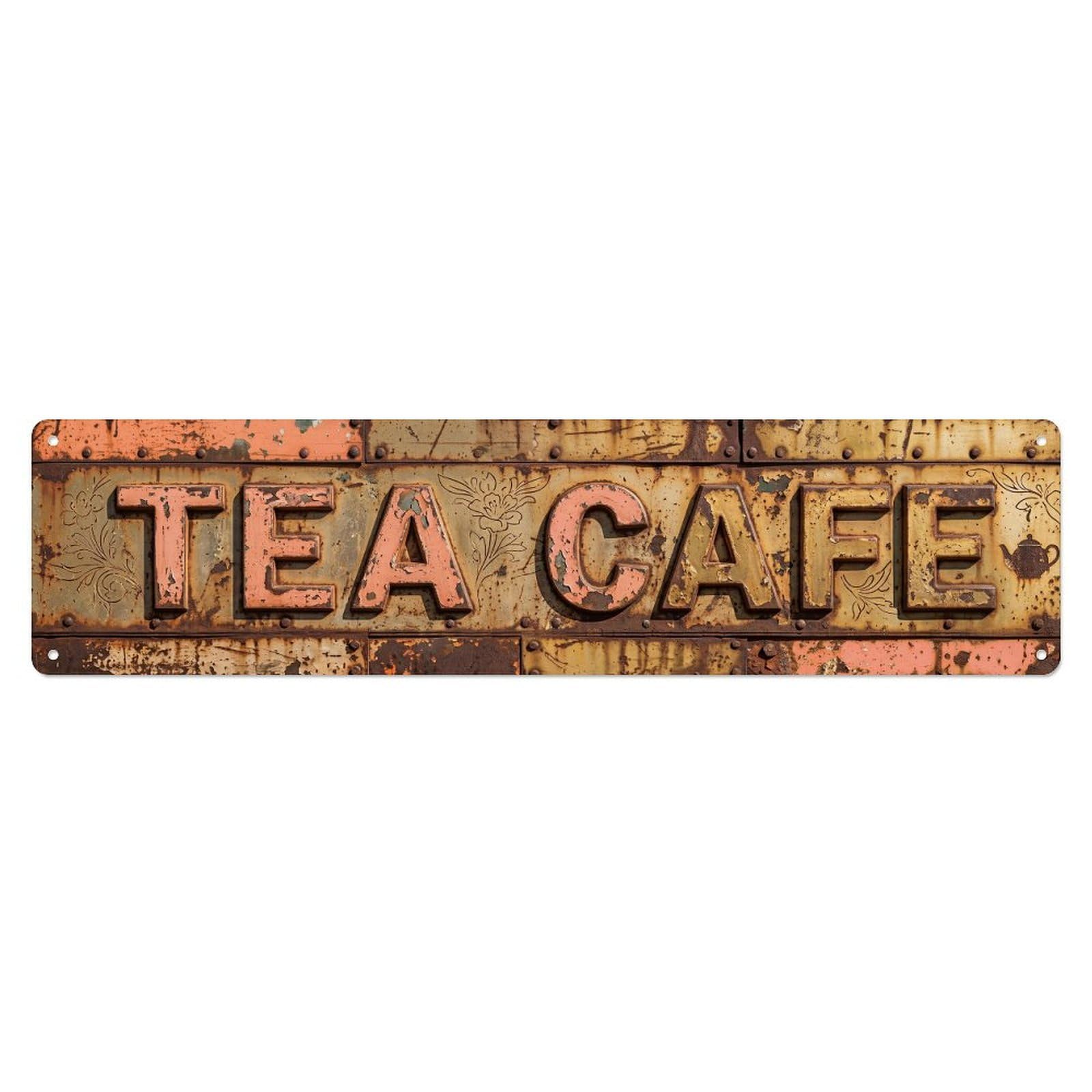 Tea Cafe Vintage Kitchen Metal Tin Sign
