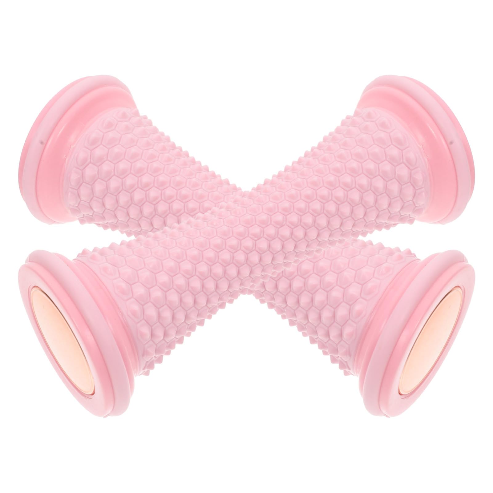 2 Stück Fußmassagegerät aus Tpr und Pvc für Fußsohlenmassage | Rosa, Tragbares Rollenmassagegerät, Manuell Nutzbar, als Fuß Yoga Rolle