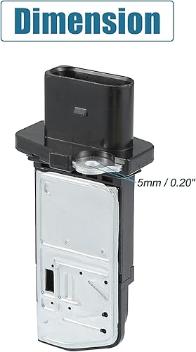 Miniatura 7 de X AUTOHAUX Sensor de flujo de aire de masa de coche Reemplazo 06F906461A para VW Passat Jetta 2.0L 2006-2008 para VW Golf Eos GTI 2006-2009