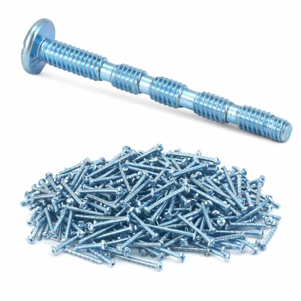 105PCS Cabinet Handle Screws #8-32 x 1-3/4 Inch Breakaway Truss Head Machine Screws Zinc Plated for Drawer Pull Handles and Cabinet Knobs