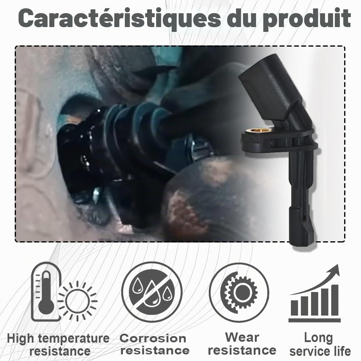 ZAMDOE Capteur de Vitesse de Roue ABS pour VW Golf Jetta Passat Touran Tiguan Avant arrière Gauche Droite pour Audi A3 TT pour Porsche Carrera GT pour Seat 1K0927807 1K0927808 7H0927803 7H0927804