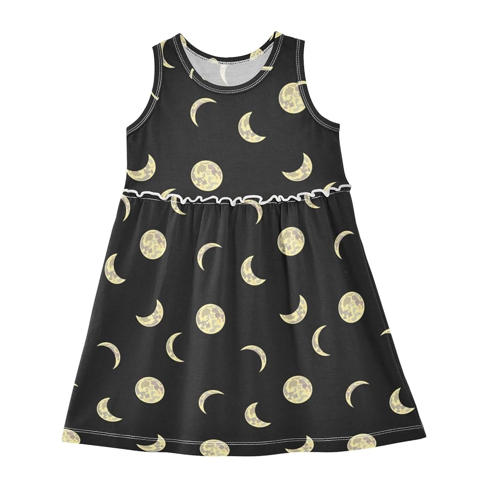 Amazon.com: CaTaKu Moons Space Girls' Dresses Toddler Summer