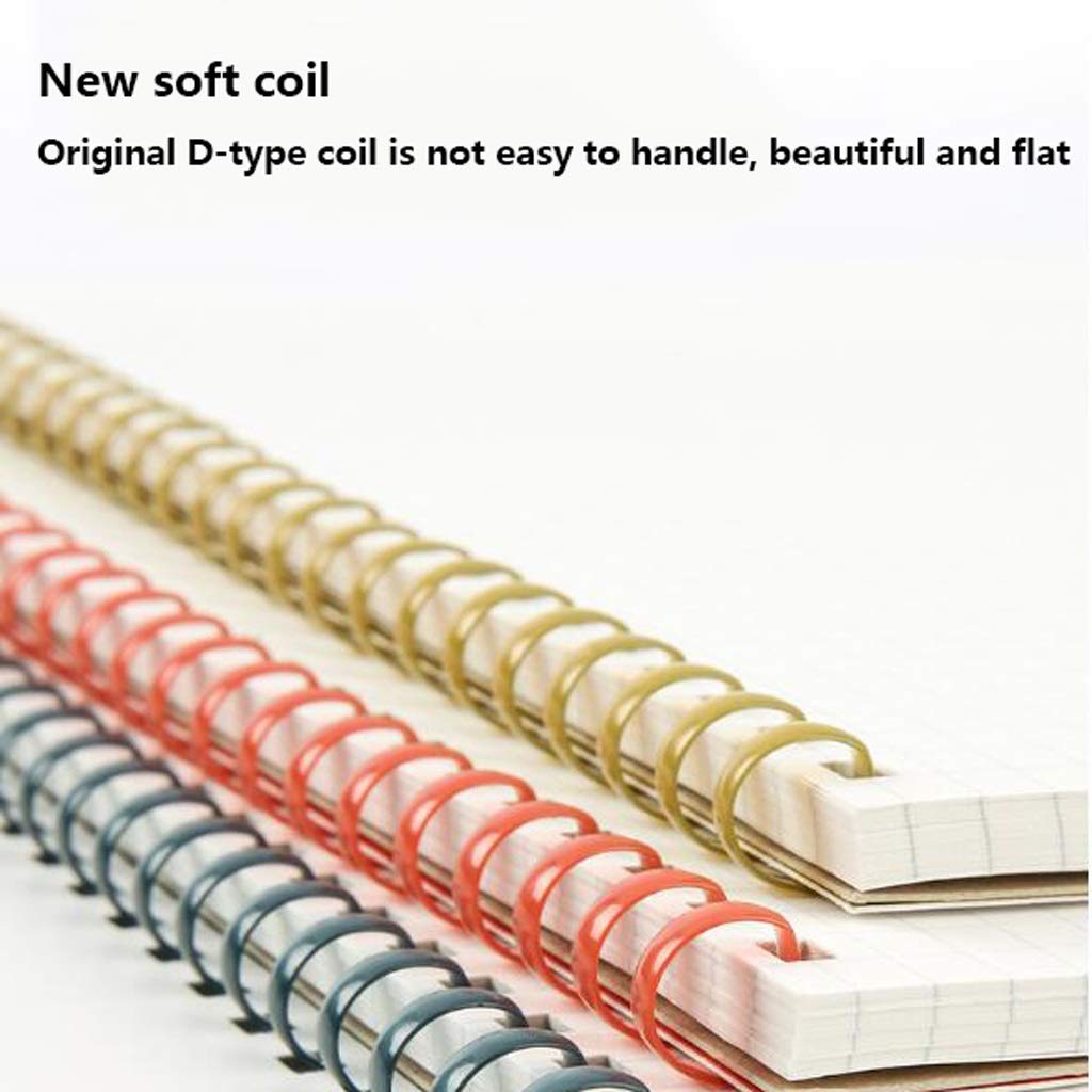 Journal Spiral Hardcover Papier doublé Notebook Papier de Bureau Perfect Perfect Portable Notepad for College Homeschool (Color : White)