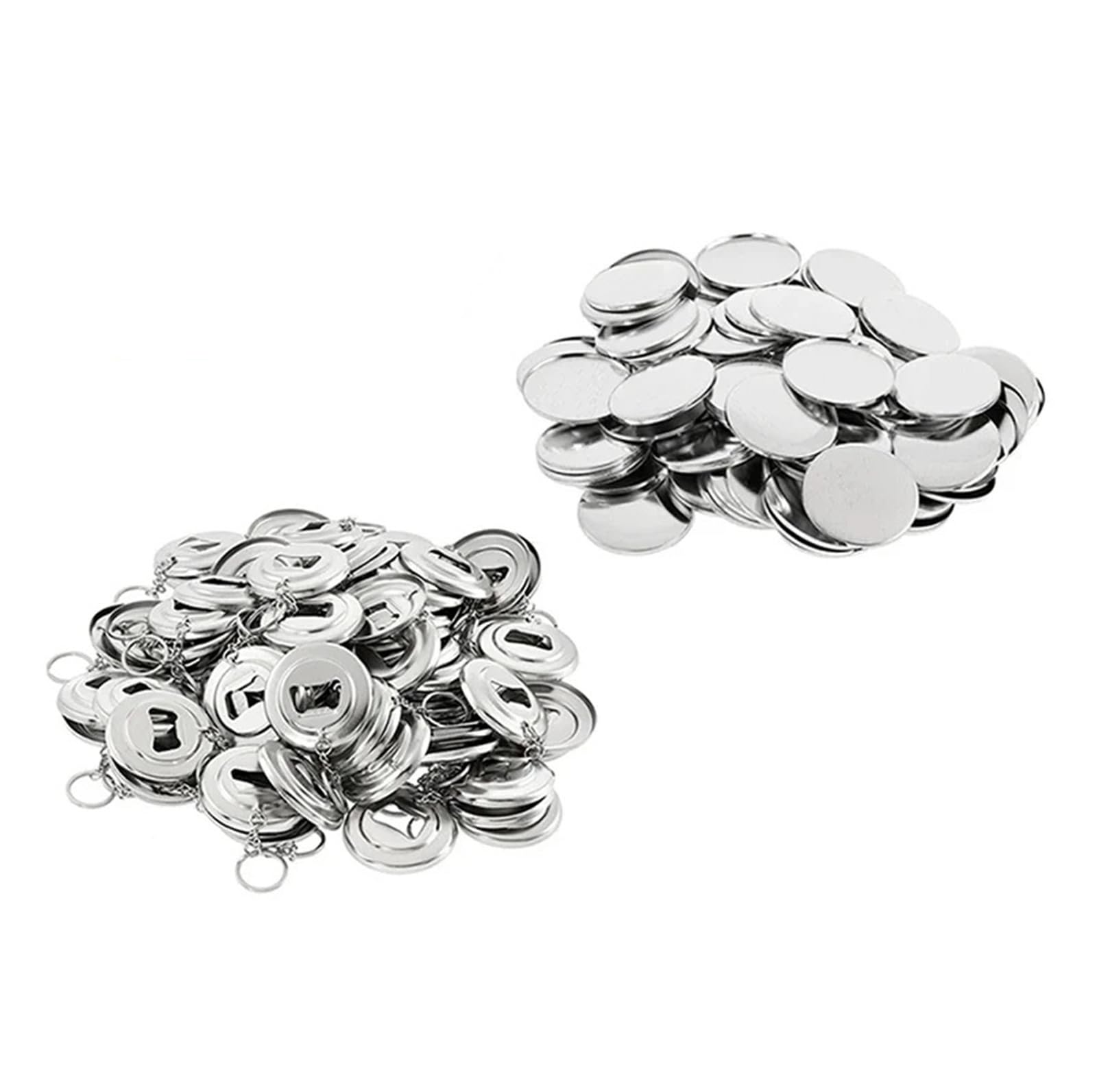 50 szt. 44 mm 58 mm metalowy brelok do otwieracza do butelek, guzik z przypinką, części do samodzielnego wykonania, materiały do produkcji guzików z przypinką Produkcja DIY(50pcs 58mm)