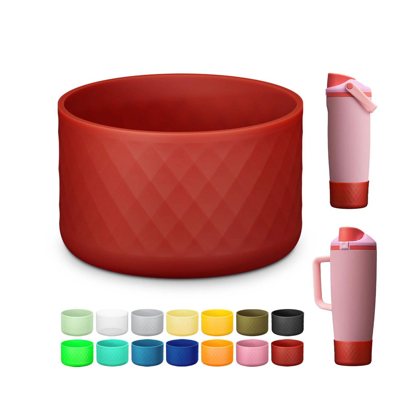 Silicone Boot for Owala FreeSip Sway 30oz 40oz, Anti-Slip Protective Sleeve for Owala 30oz 40oz FreeSip Tumbler - Stainless Steel Water Bottles Accessories