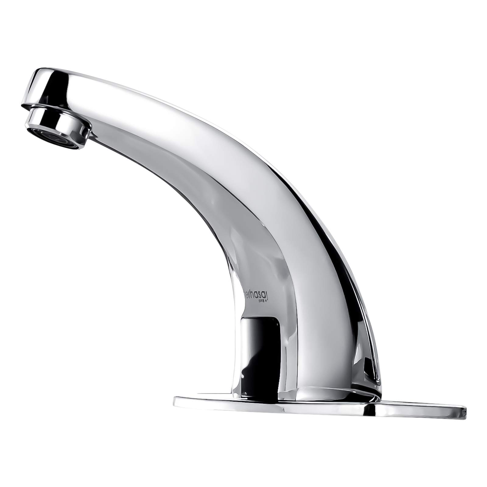 interhasa! Touchless Bathroom Faucet Chrome Automatic Bathroom Sink Faucet with Hole Cover Plate, Hands Free Bathroom Water Tap with Control Box (IT-202)