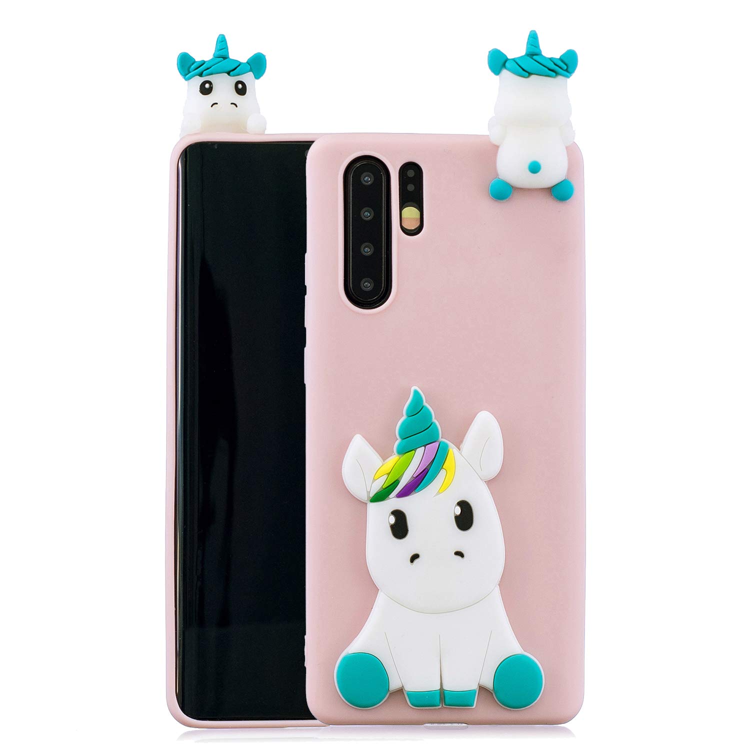 Hopore Copatible Pour Coque Sasung Galaxy A20e Silicone Souple 3D Otif Panda Licorne Drôle