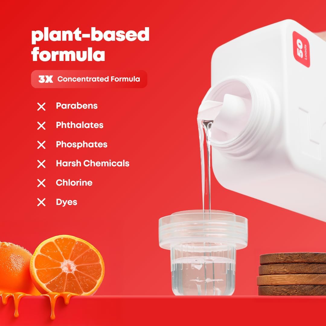 Loaded Laundry Detergent, Luxury Cologne Scented | 50 Loads | Leather & Oak | Skin-Friendly & Plant-Based | Made in USA | 32 oz - Image 3