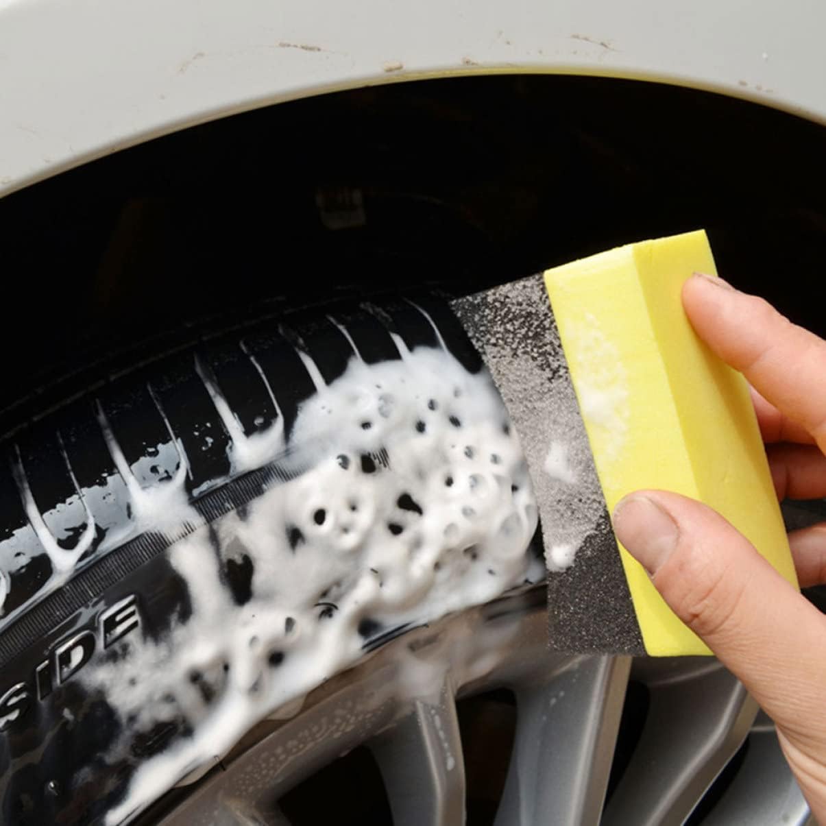 30pcs Tire Dressing Applicator Pads Car Cleaning Sponge for Polishing and Waxing for Auto Detailing and Interior Care Easy to Use No Deformation