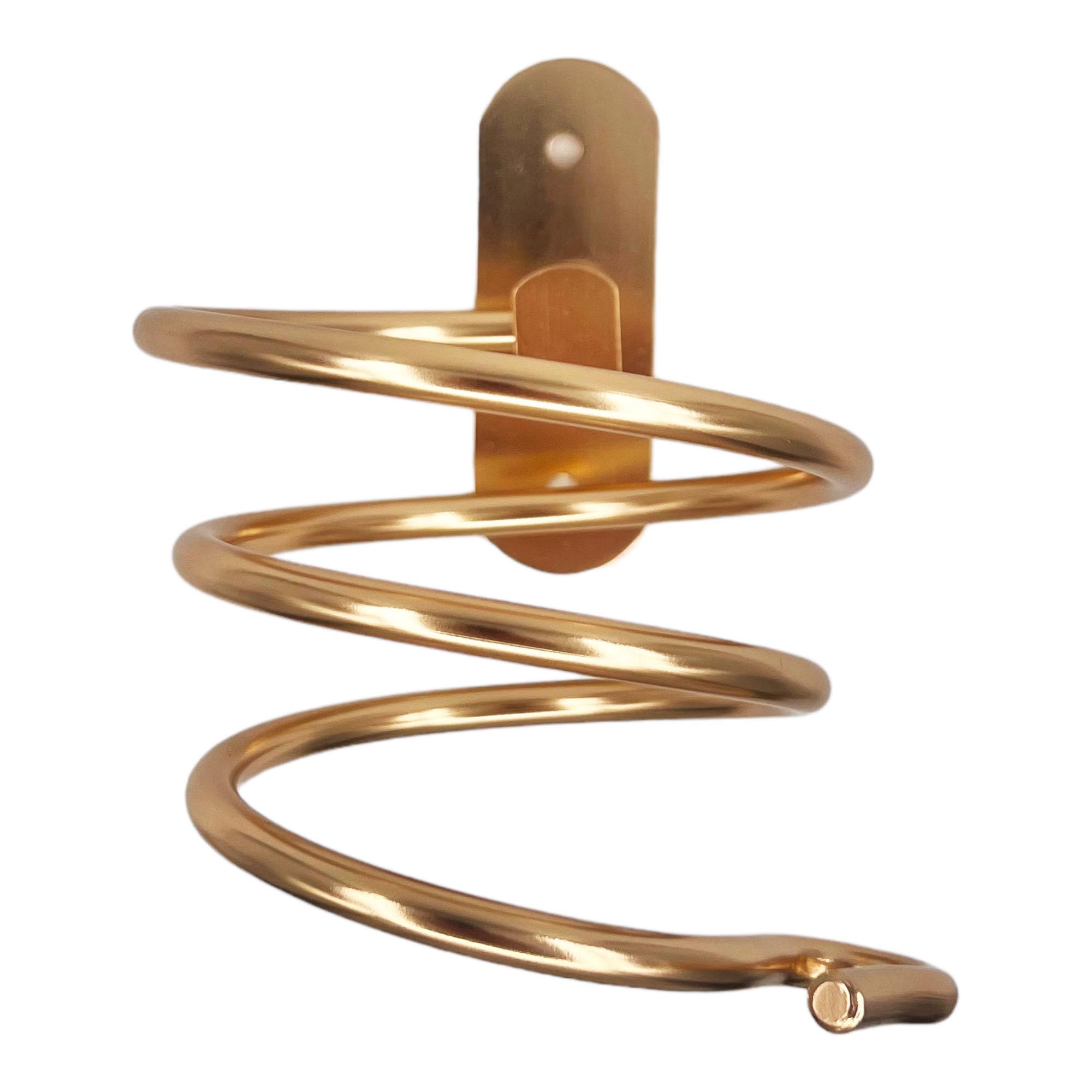 G Gabri Gold (Only Holder) Gabri Hair Dryer Holder Wall Mounted, Hairdryer Holder, Hair Tools Organiser, Hair Dryer Stand, Sleek And Durable Bathroom Organizer (Gold (Only Holder))