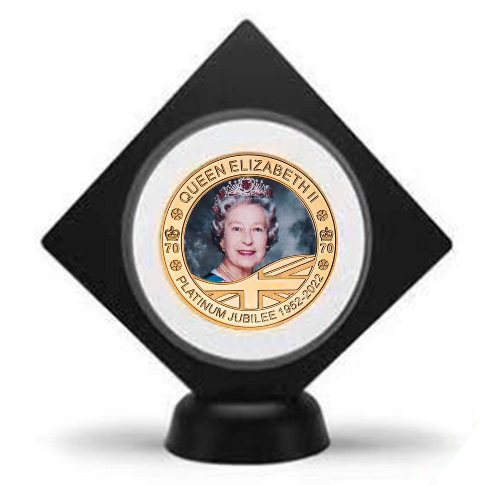 Amazon.co.jp: エリザベス女王記念コイン | 女王陛下エリザベス 2 世 1952-2022 収集価値のあるコイン,クイーンズ ジュビリー  70 周年記念の英国女王エリザベス 2 世の収集価値のあるコイン A-r : ビューティー