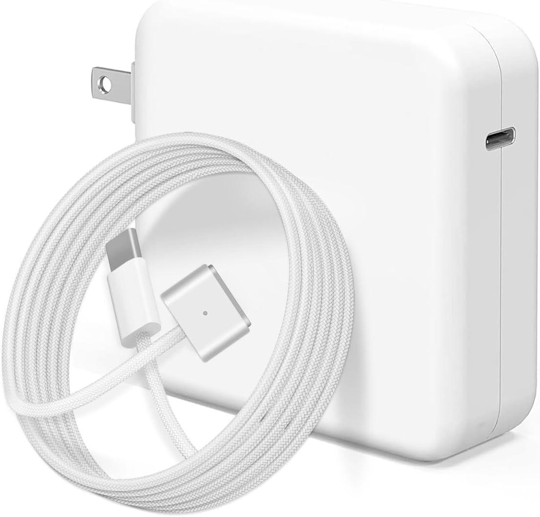 Charger for Mac Book Air 15 13 Inch Mac Book Pro14 Inch M4 M3 M2 M1 2025 2024 2023 2022 2021,70W USB-C to Mag 3 Power Adapter,Include 6.6ft 5A USB-C to Mag 3 Cable