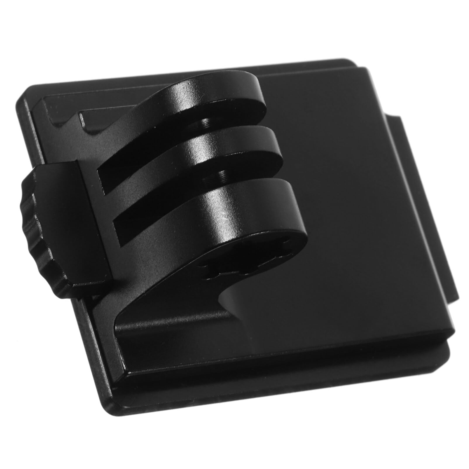 Helmhalterung für Action Kamera mit Schnellverschluss, Schwarz | Aluminiumlegierung und Pvc, für Helme im Outdoor Sport, Leicht und Tragbar, Einfache Montage