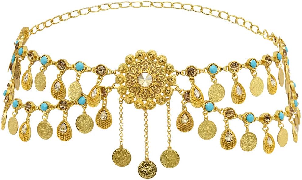 NSLS Crystal Rhinestone Dress Belt Bikini Body Chain Belly Dance Indian Beach Gypsy Waist Chain Jewelry for Women