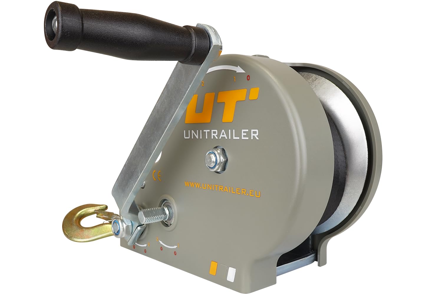UNITRAILER Kurbelwinde mit Riemen | 1135kg Tragkraft