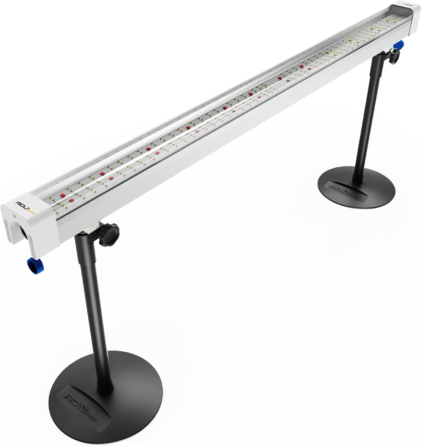 RDJ Bouns Under Canopy LED Grow Light U120, 120W Full Spectrum with 660nm & IR, 0-10V Dimming IP65 Waterproof, 46 Inch for Indoor Hydroponic Plants, 16-24" Height Adjustable Under Canopy Light Stand