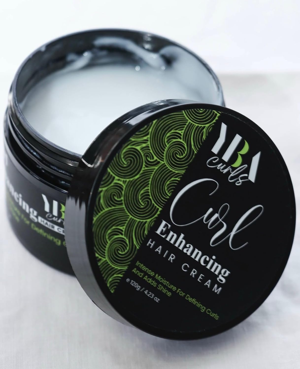 YBA Curls Curl Enhancing Hair Cream, Intense Moisture for Defining Curls and Adds Shine, 4.23 oz