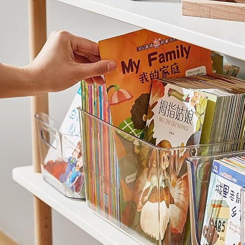 Miniatura 2 de Caja de almacenamiento de plástico transparente para alimentos, organizador de refrigerador, cosméticos, suministros de oficina, contenedor de