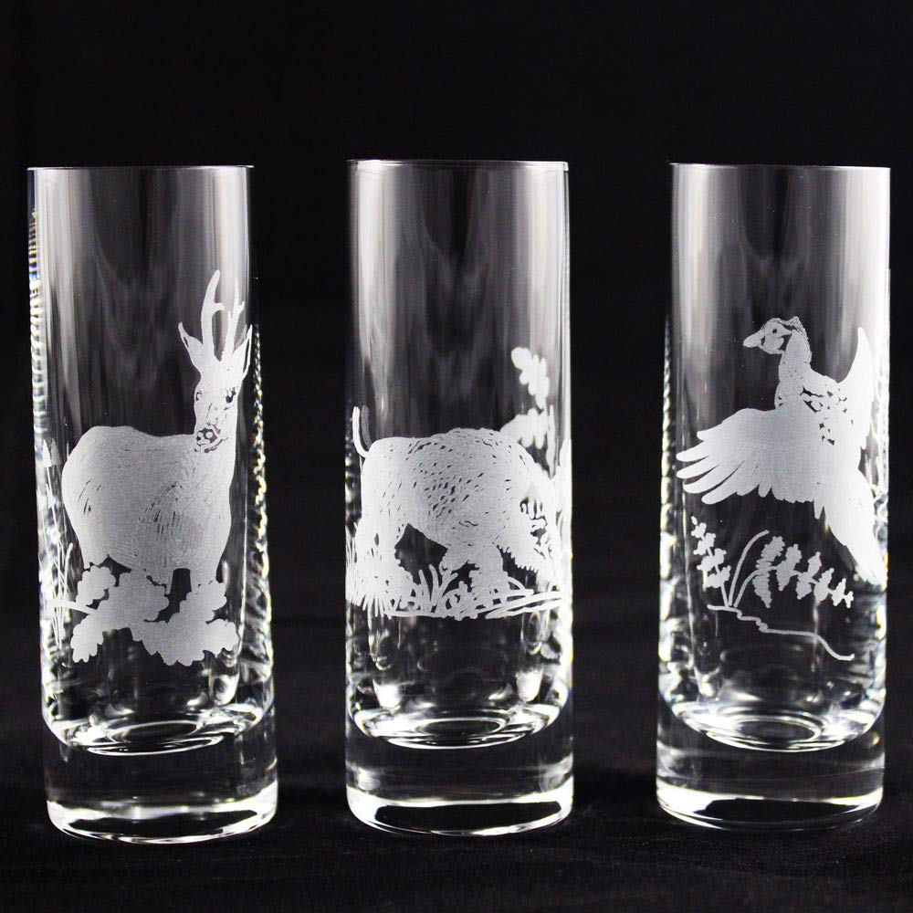 Schnapsgläser 50 ml Jagdmotiv 6er Set