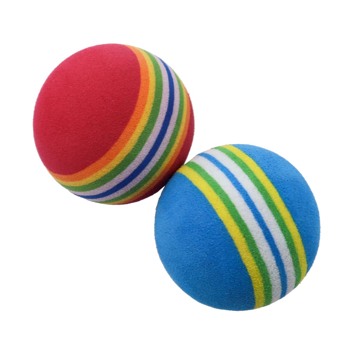 Nicear 2PCS Sponge Practice Golf Balls Soft Foam Training Balls For Indoor Outdoor Golf Practice With Red Blue Colors Safe For Garden And Nets