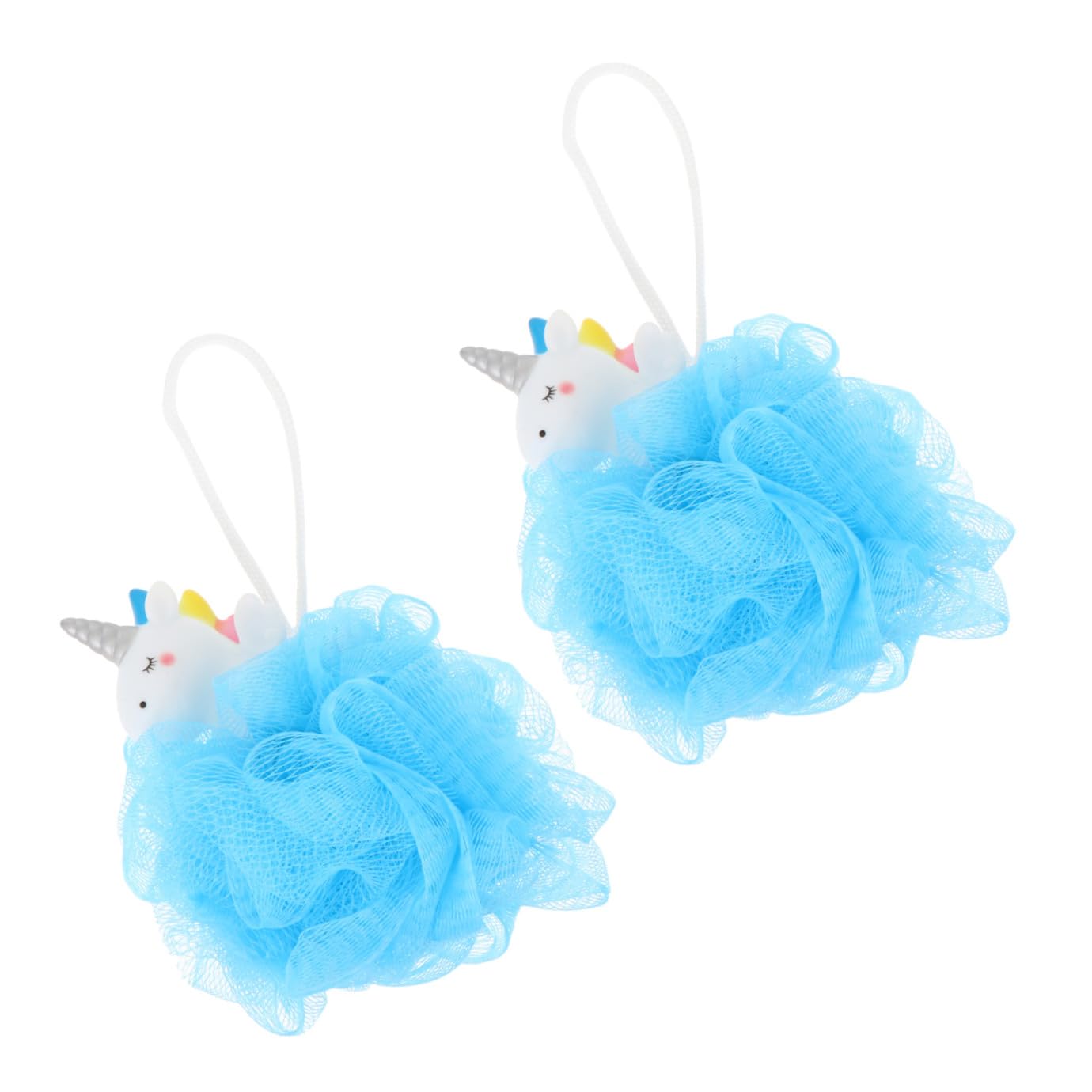 POPETPOP 6 Piezas Bola De Baño Unicornio Animales Esponja Vegetal Niños Depuradores Corporales Para Usar En La Ducha Esponja De Malla De Polivinilo Cuerpo Perder Bola De Burbujas